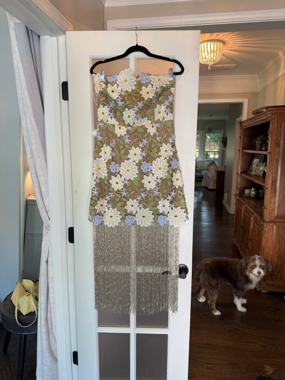 NWT Elliatt Floral Fringe Cocktail Dress - Picture 1 of 7